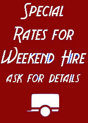 weekend trailer hire